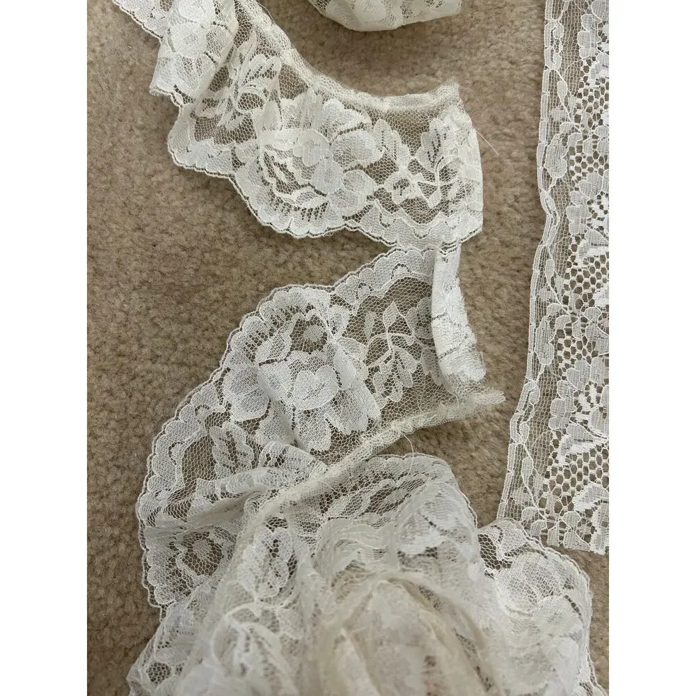 Trim lace vintage assortment various widths and floral patterns